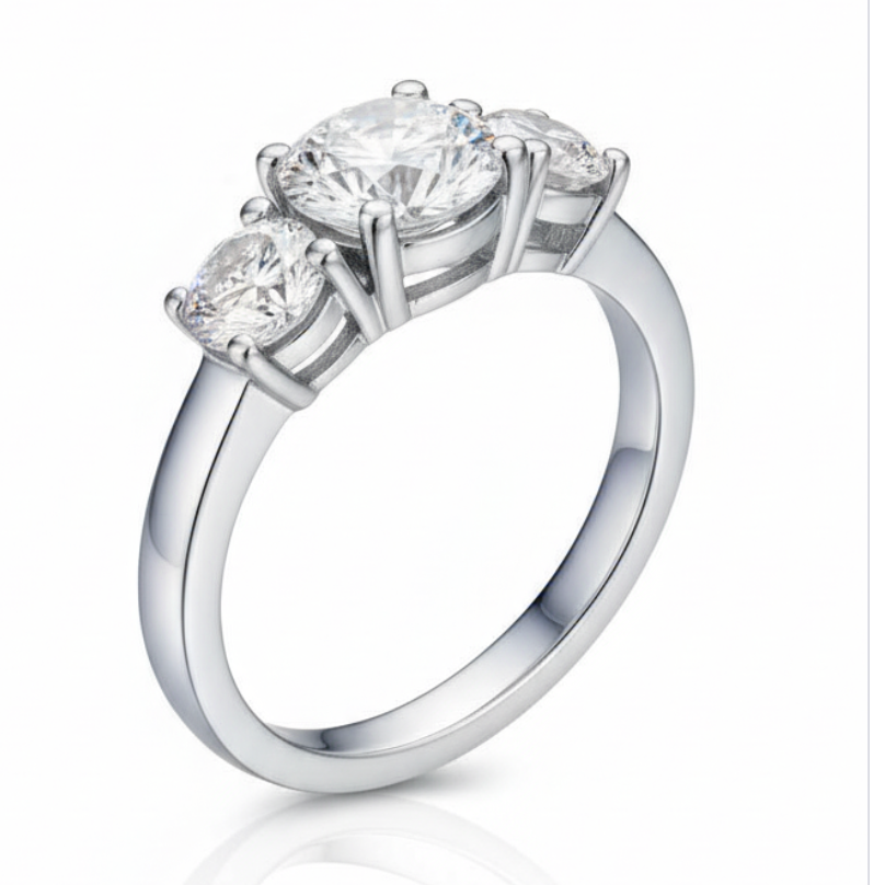 Three Stone Engagement Ring