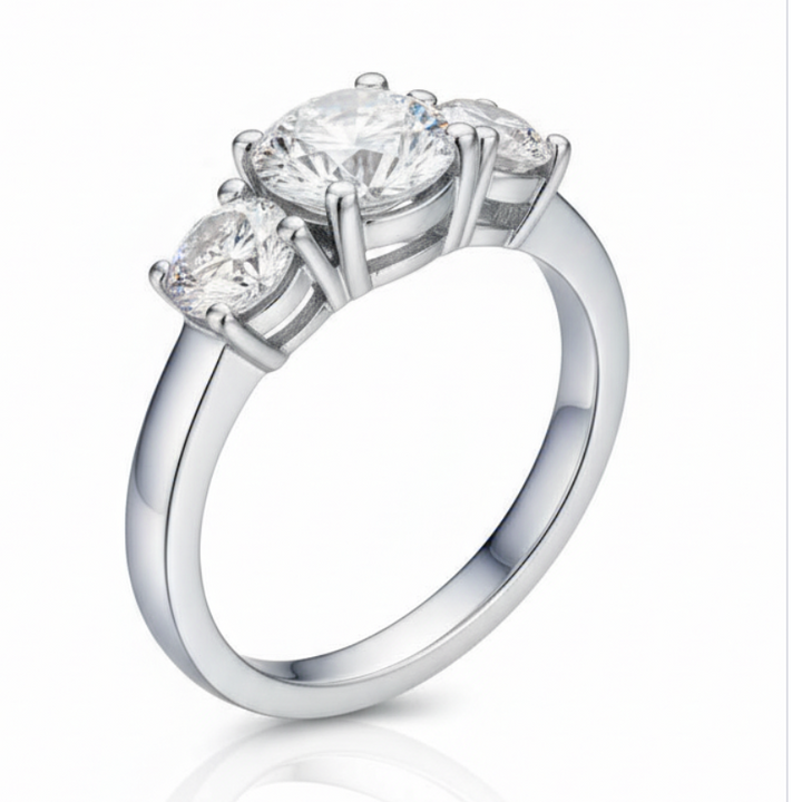 Three Stone Engagement Ring