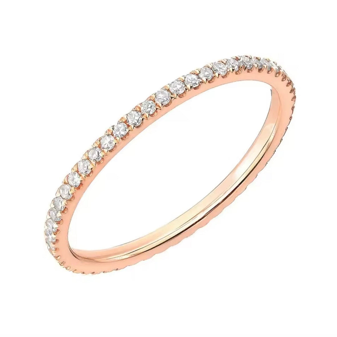 Dainty Eternity Engagement Ring