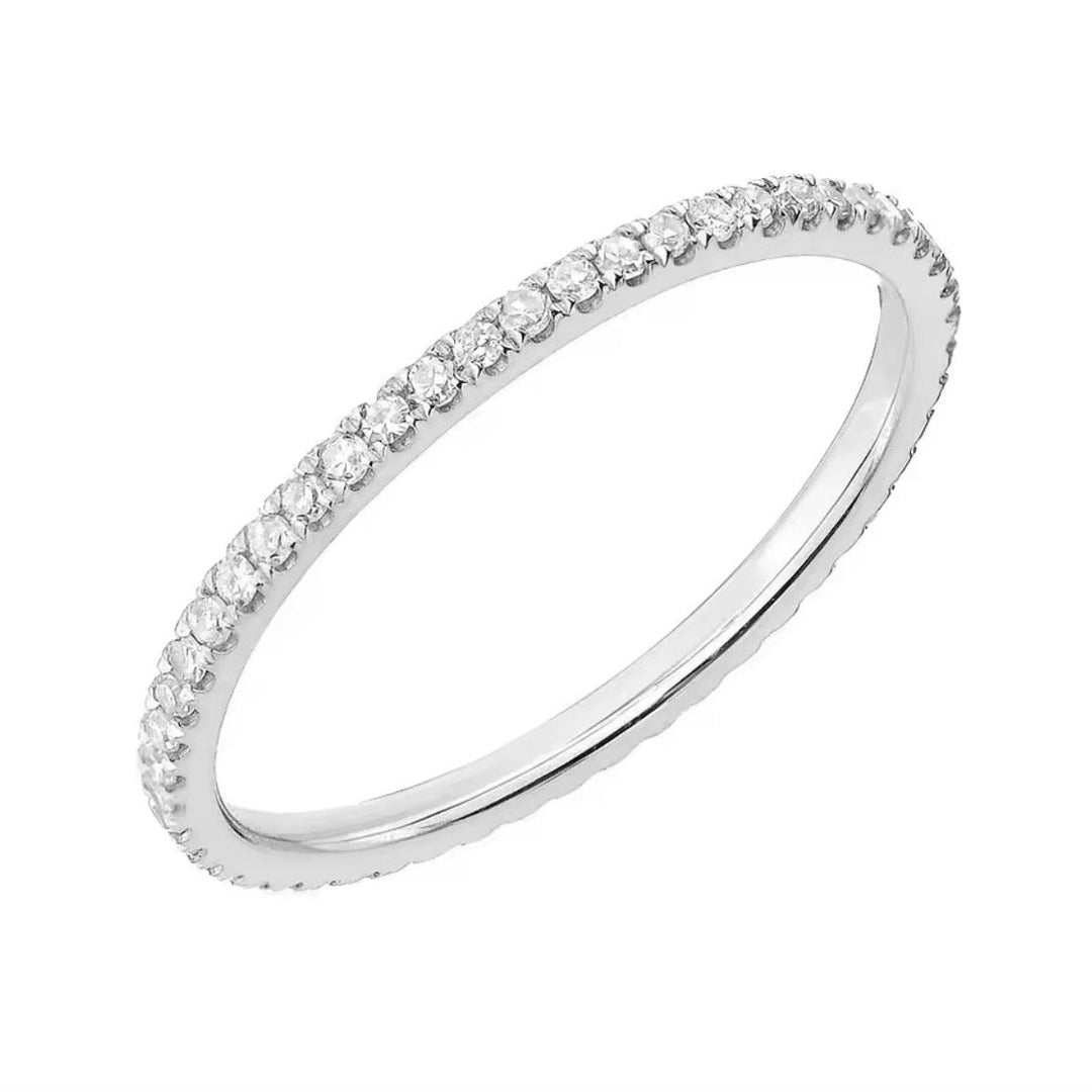 Dainty Eternity Engagement Ring