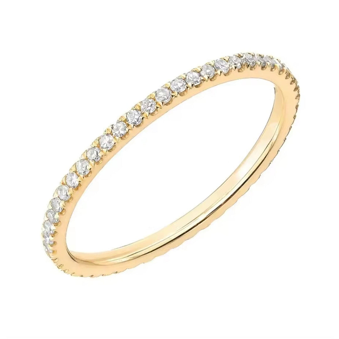 Dainty Eternity Engagement Ring