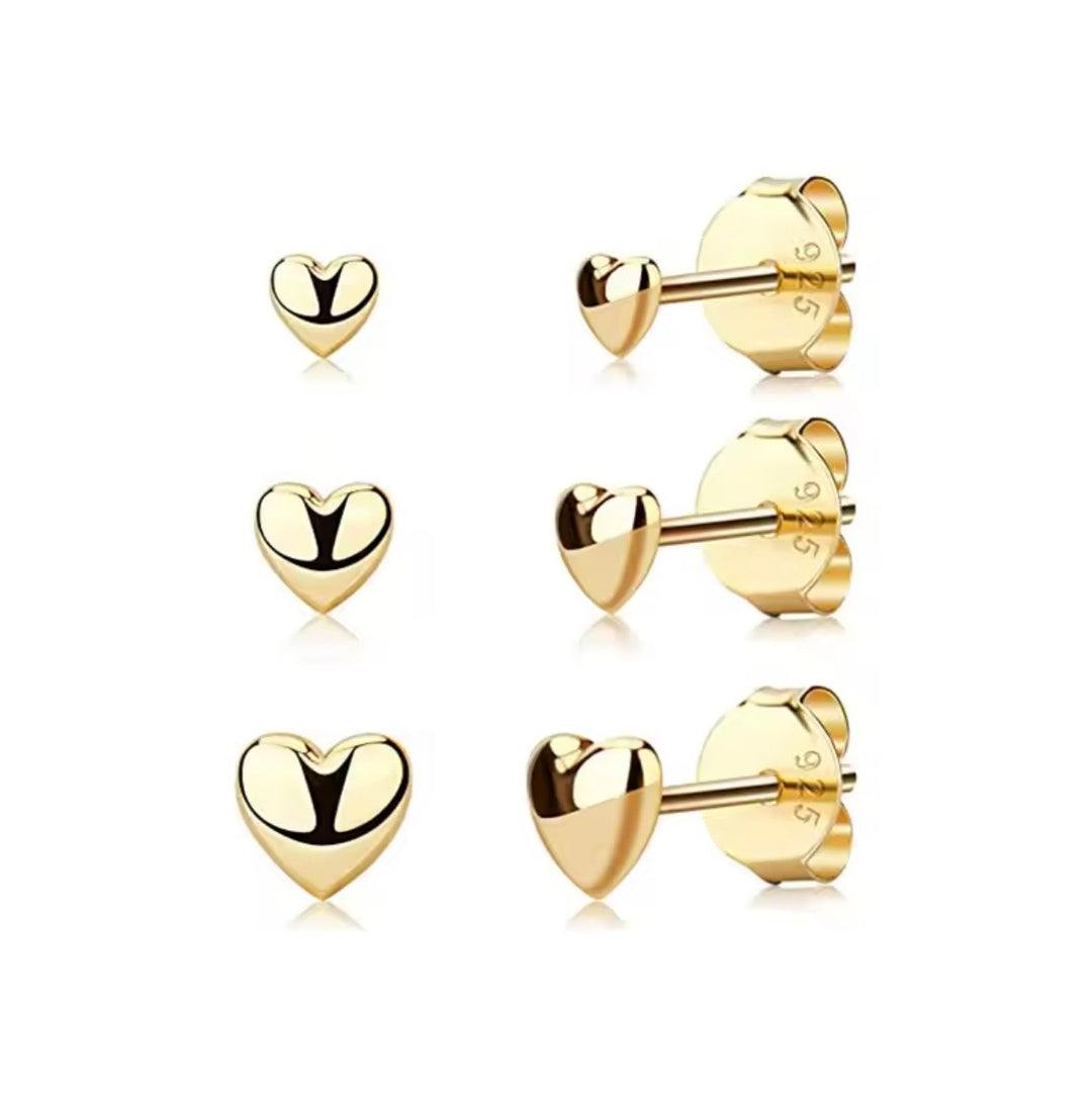 Heart Stud Earrings