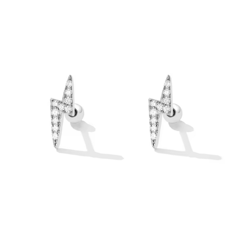 Lightning Bolt Stud Earrings