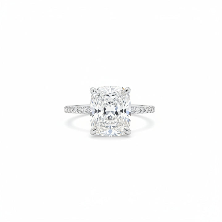 4 ct Cushion Cut Engagement Ring