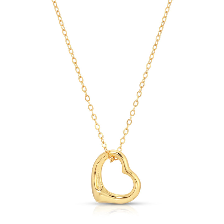 Open Heart Pendant Necklace