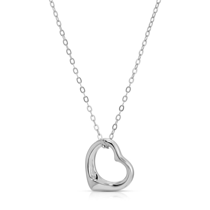 Open Heart Pendant Necklace