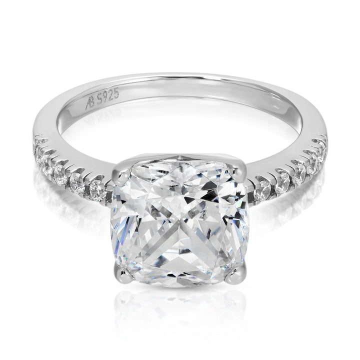 4 CT Cushion Cut Engagement Ring