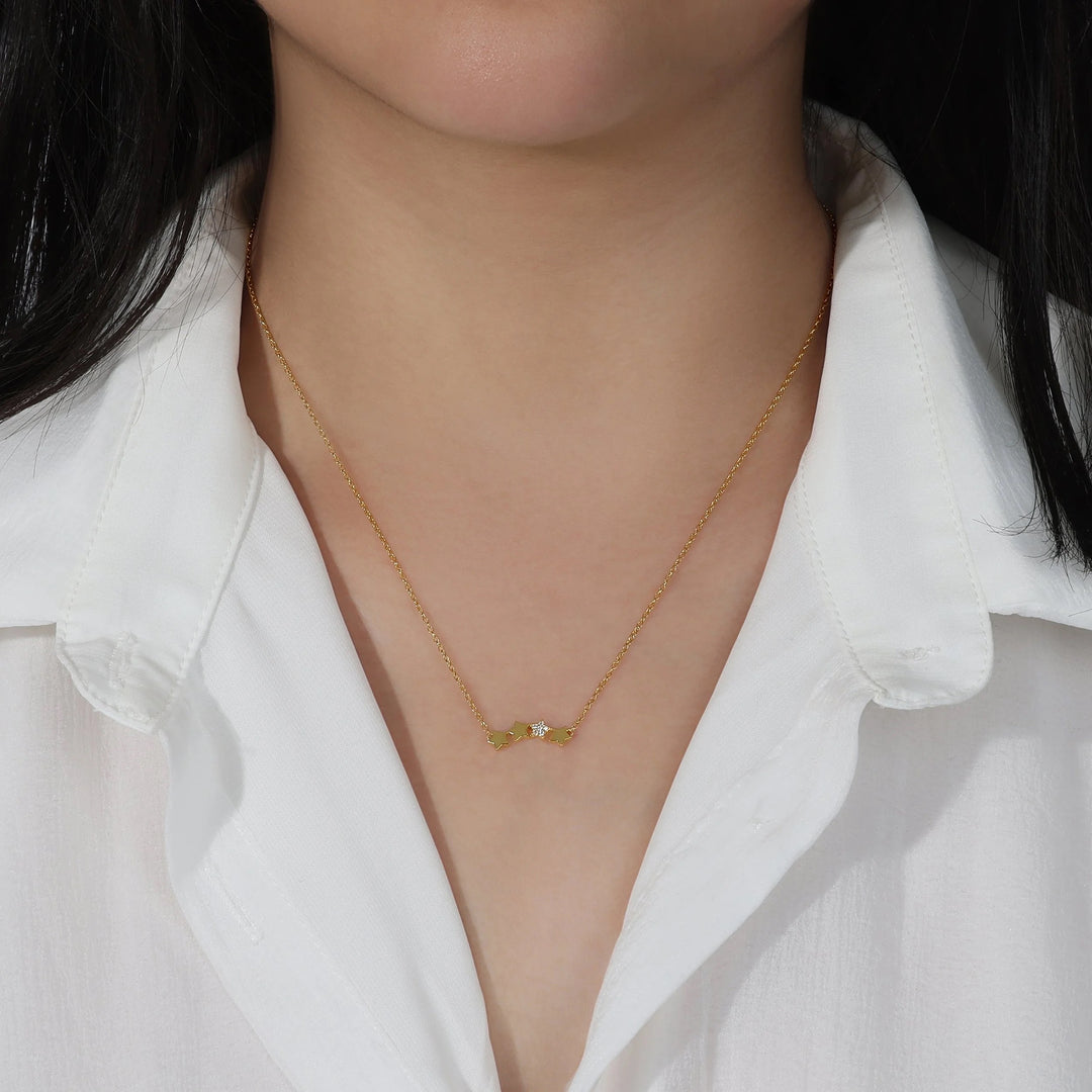 Dainty Star Bar Necklace