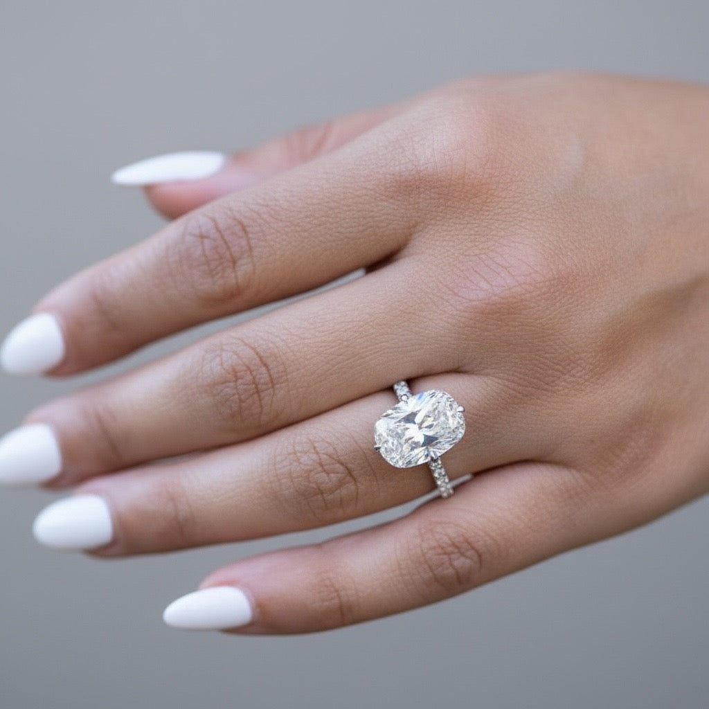 5 ct Cushion Cut Engagement Ring