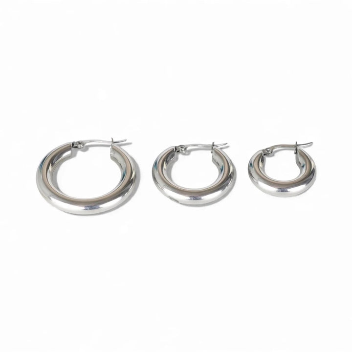 Thick Huggie Hoop Earrings