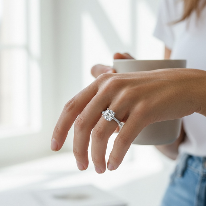 Round Cut Engagement Ring