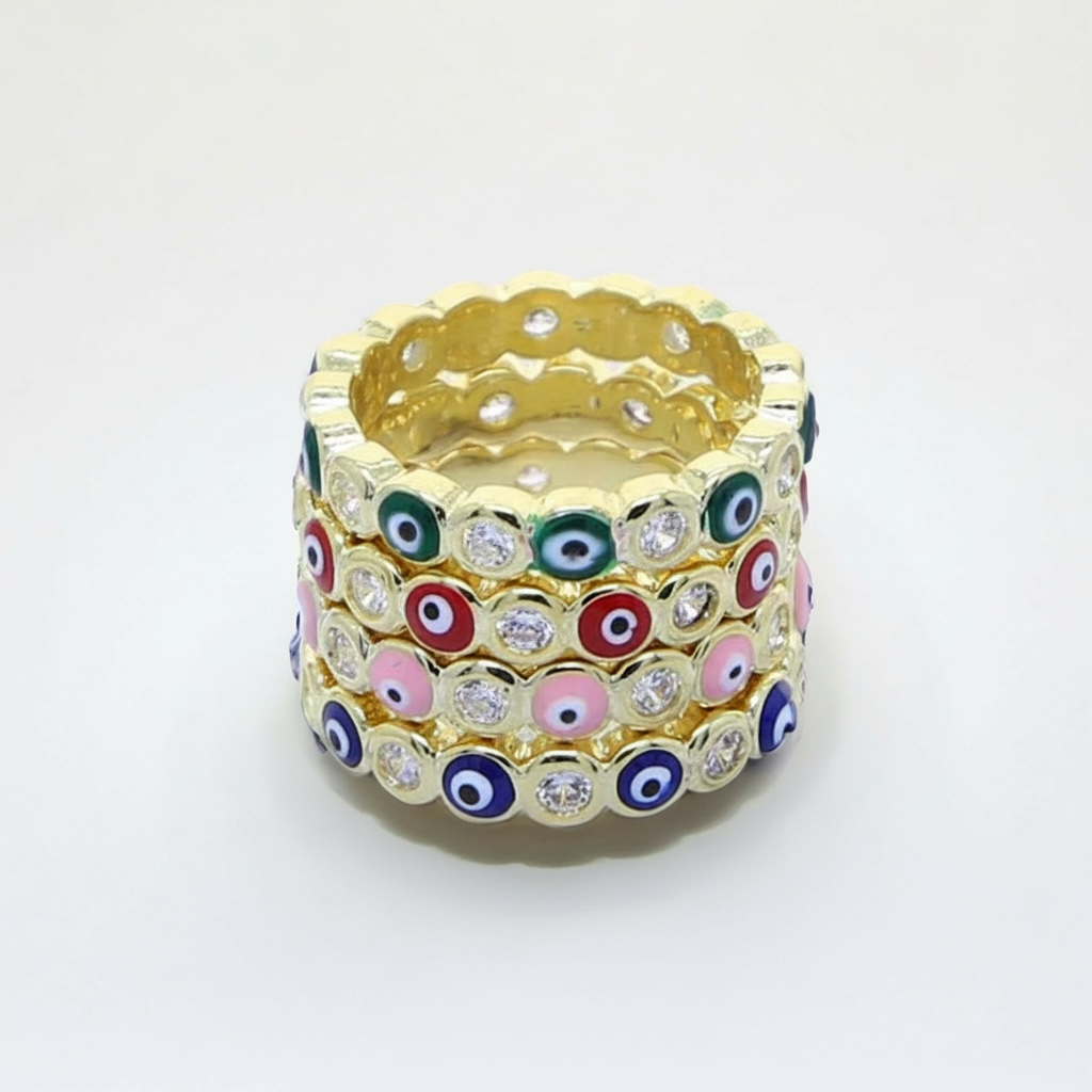 Evil Eye Eternity Ring