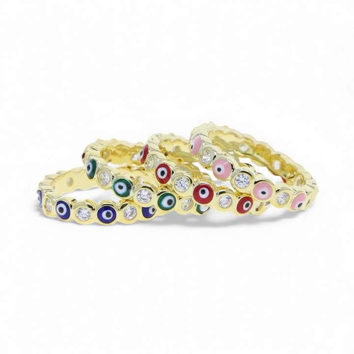 Evil Eye Eternity Ring