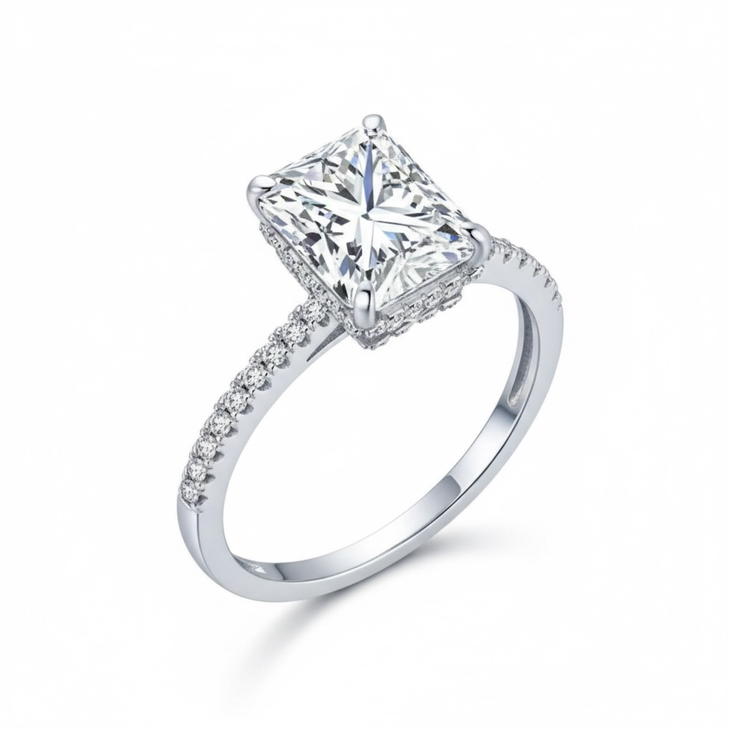 Radiant Cut Engagement Ring