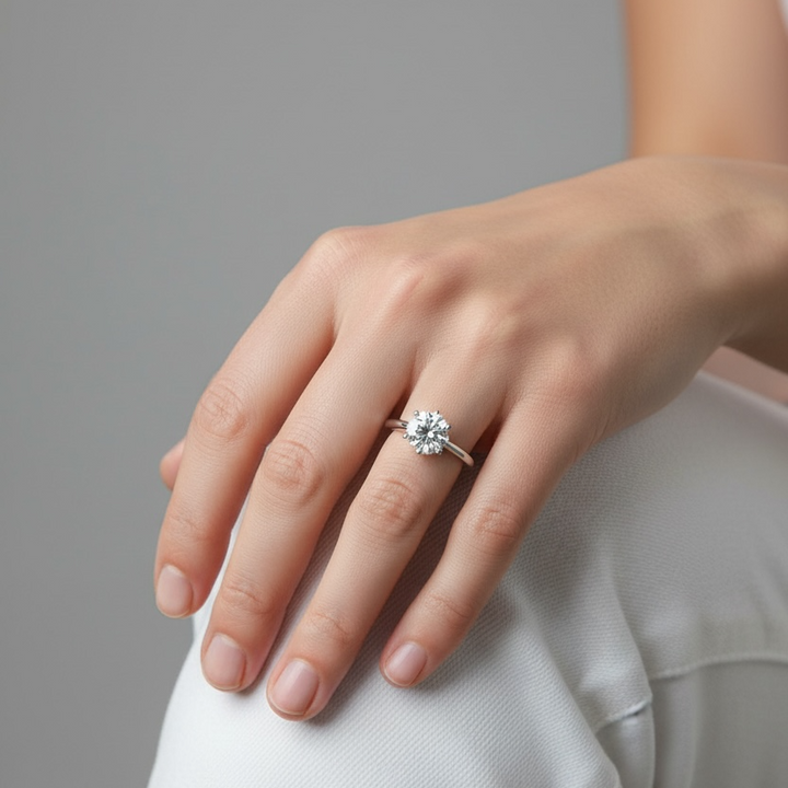 Round Cut Engagement Ring