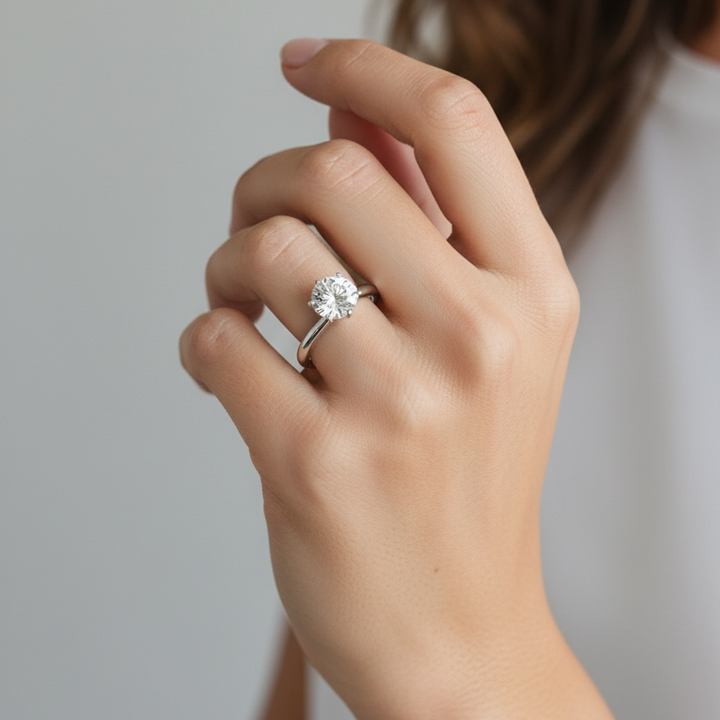 Round Cut Engagement Ring