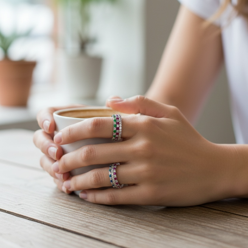 Spectrum Baguette Eternity Ring