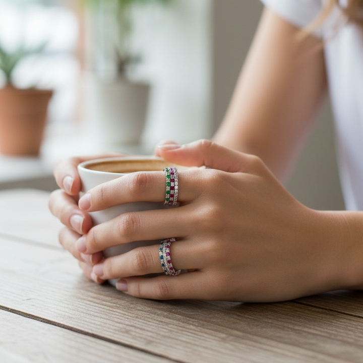 Spectrum Baguette Eternity Ring