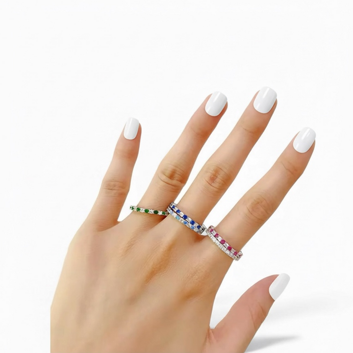 Spectrum Baguette Eternity Ring