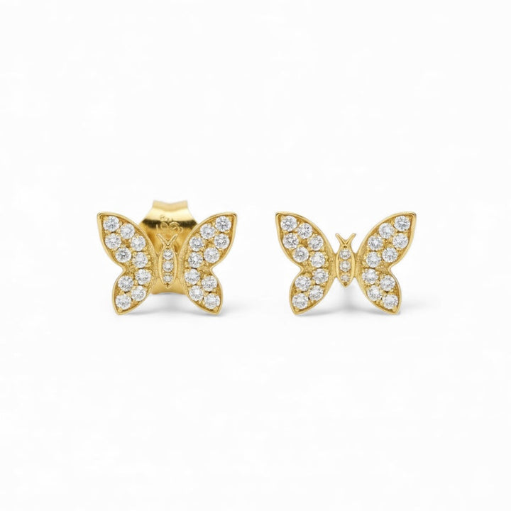 Páve Butterfly Stud Earrings