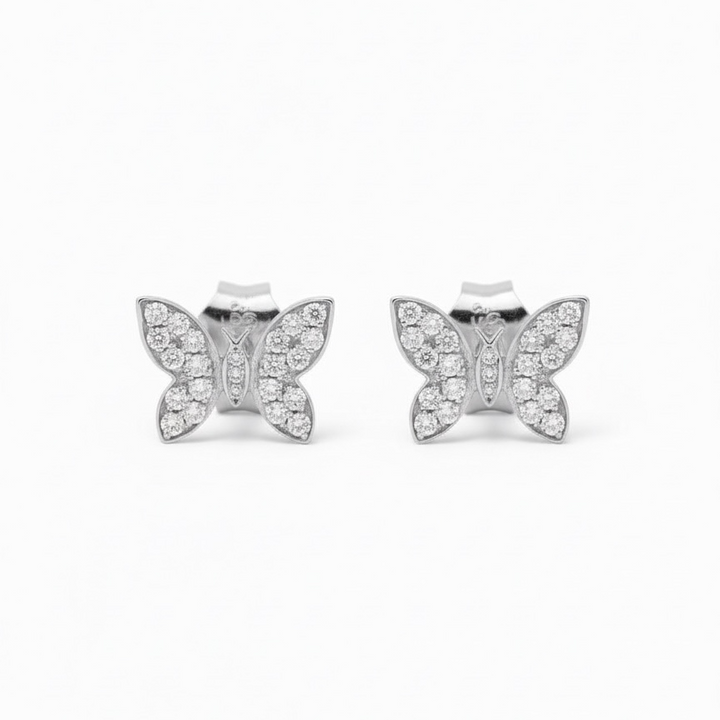 Páve Butterfly Stud Earrings
