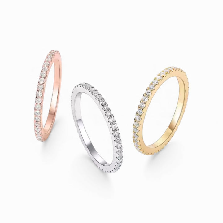 Dainty Eternity Engagement Ring