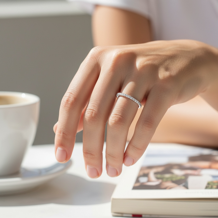 Dainty Eternity Engagement Ring