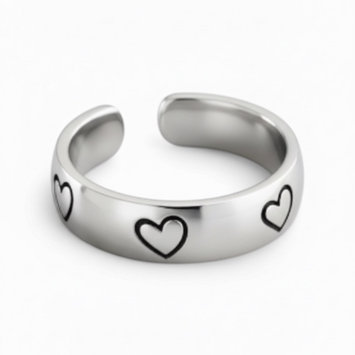 Adjustable Heart Ring
