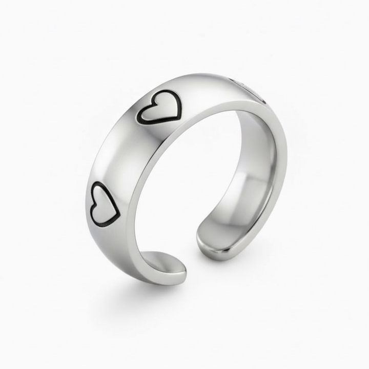 Adjustable Heart Ring