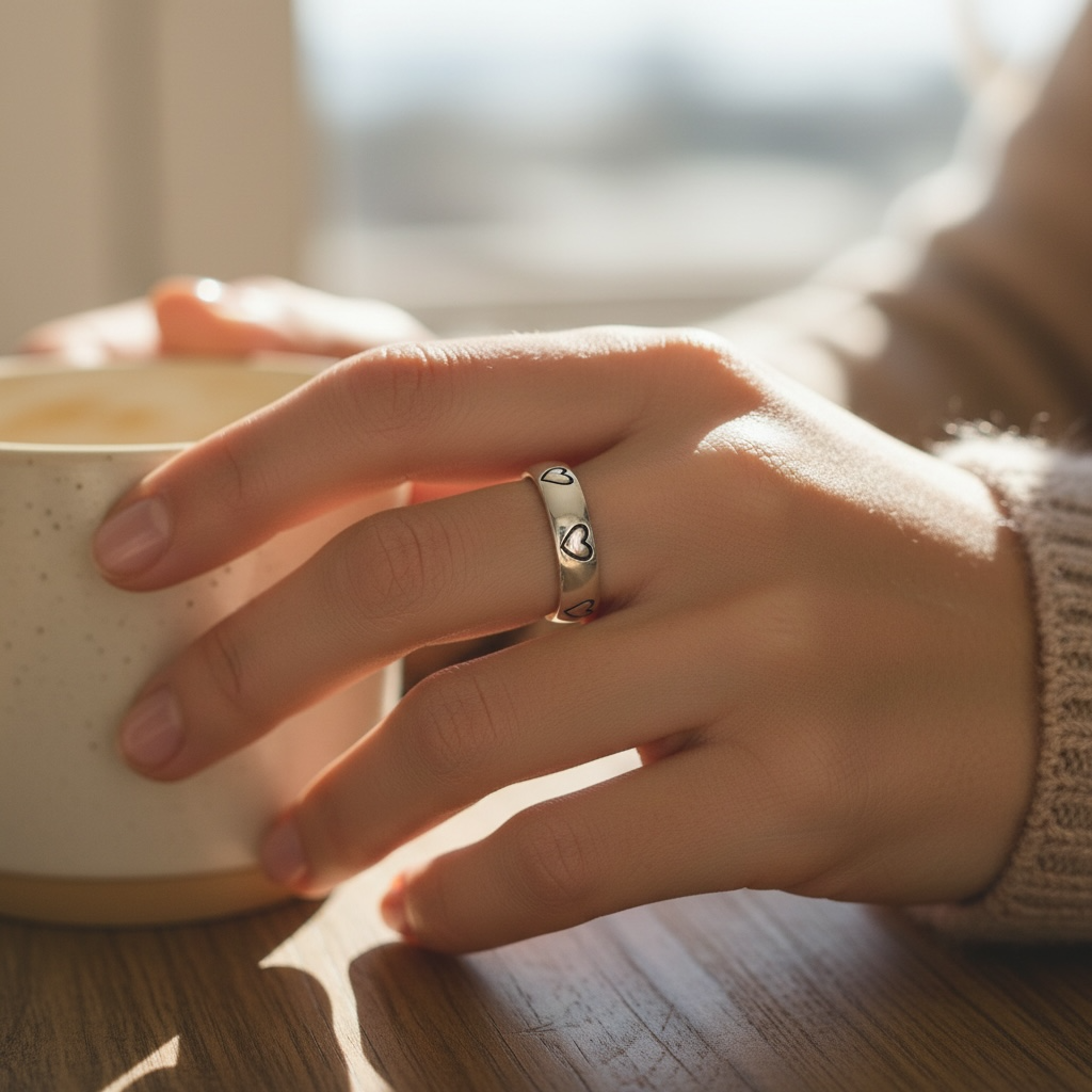 Adjustable Heart Ring