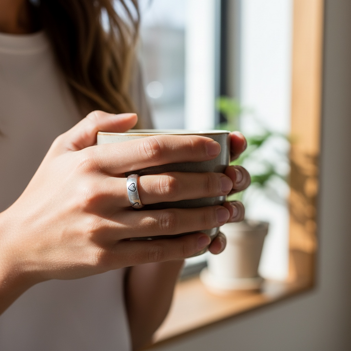 Adjustable Heart Ring
