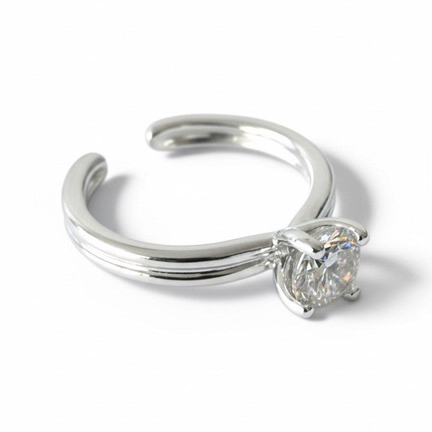 Solitaire Adjustable Engagement Ring