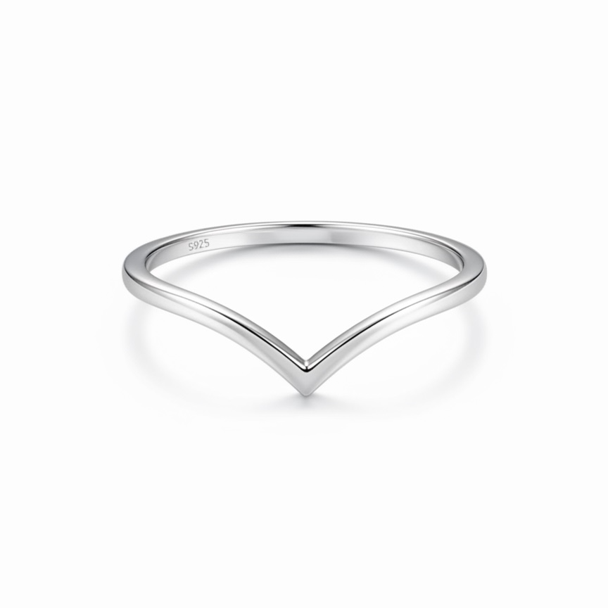 Chevron Stacking Ring