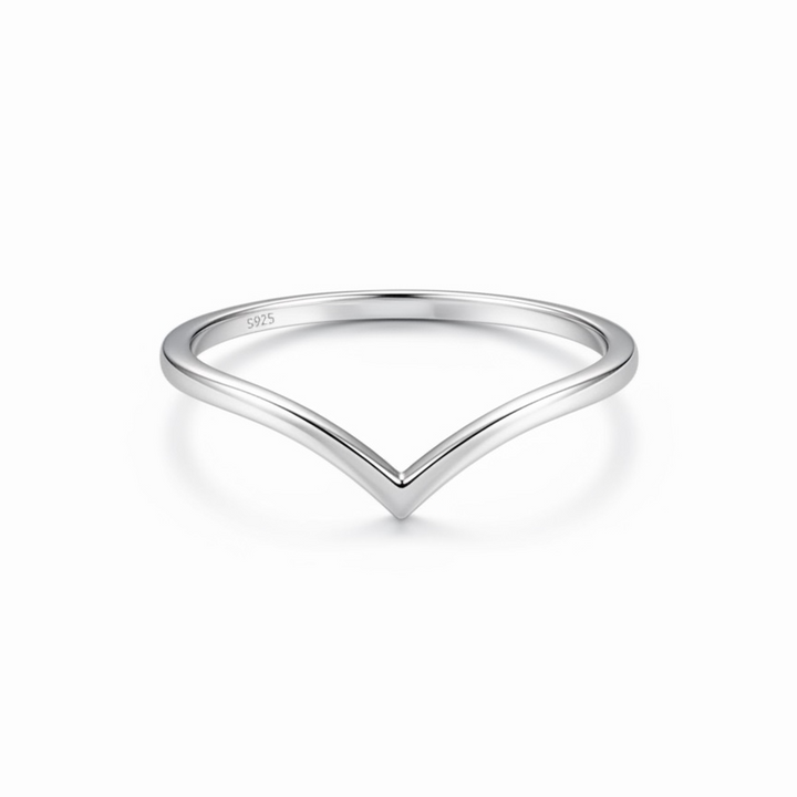 Chevron Stacking Ring