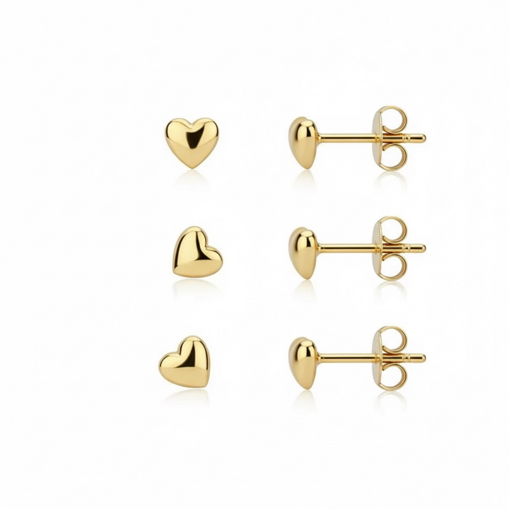 Heart Stud Earrings