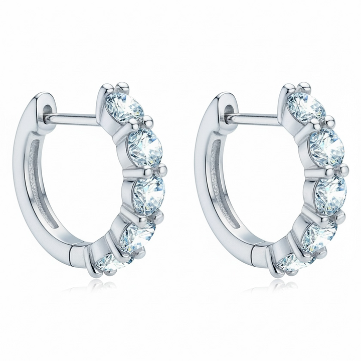 Pave Huggie Earrings