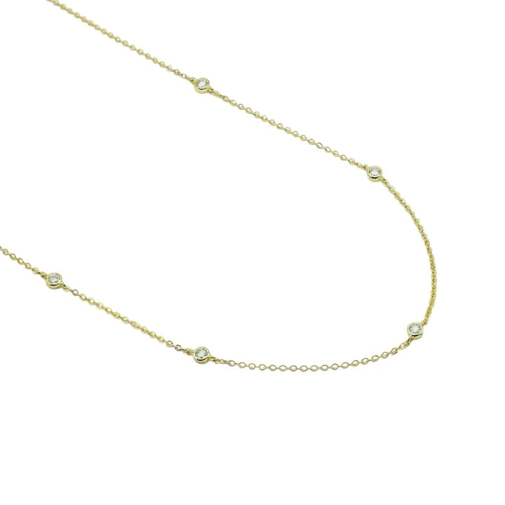 Dainty Thin Diamond Necklace