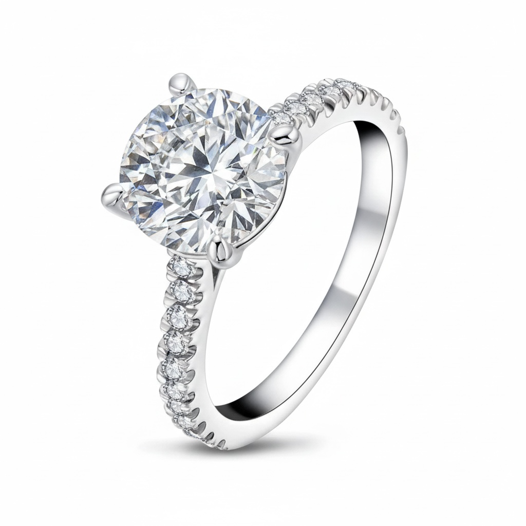Round Cut Engagement Ring