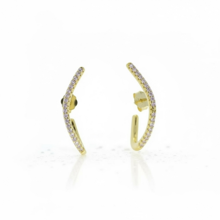 Gold Ear Climber Earrings