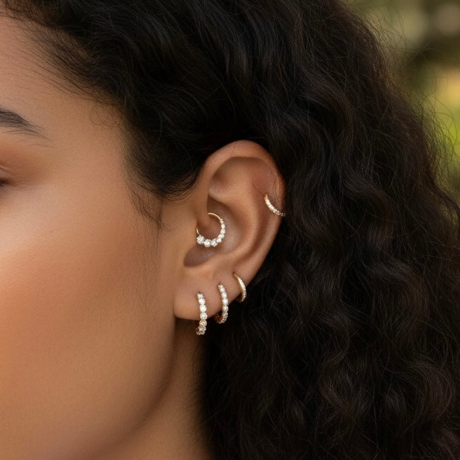 Pavé Cartilage Earring