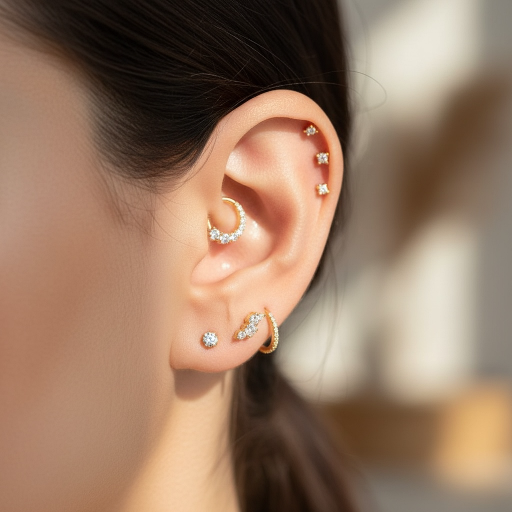 Pavé Cartilage Earring