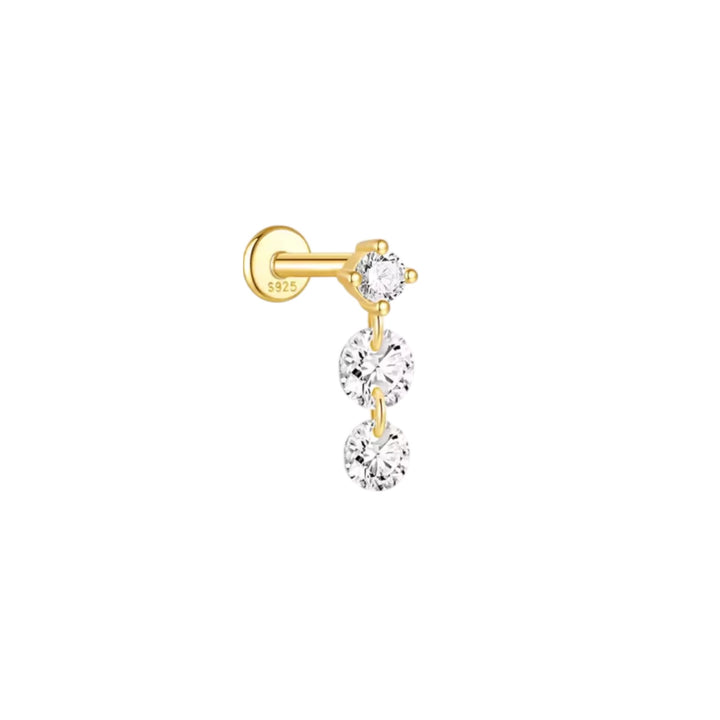 Single Gold Drop Cartilage Earring