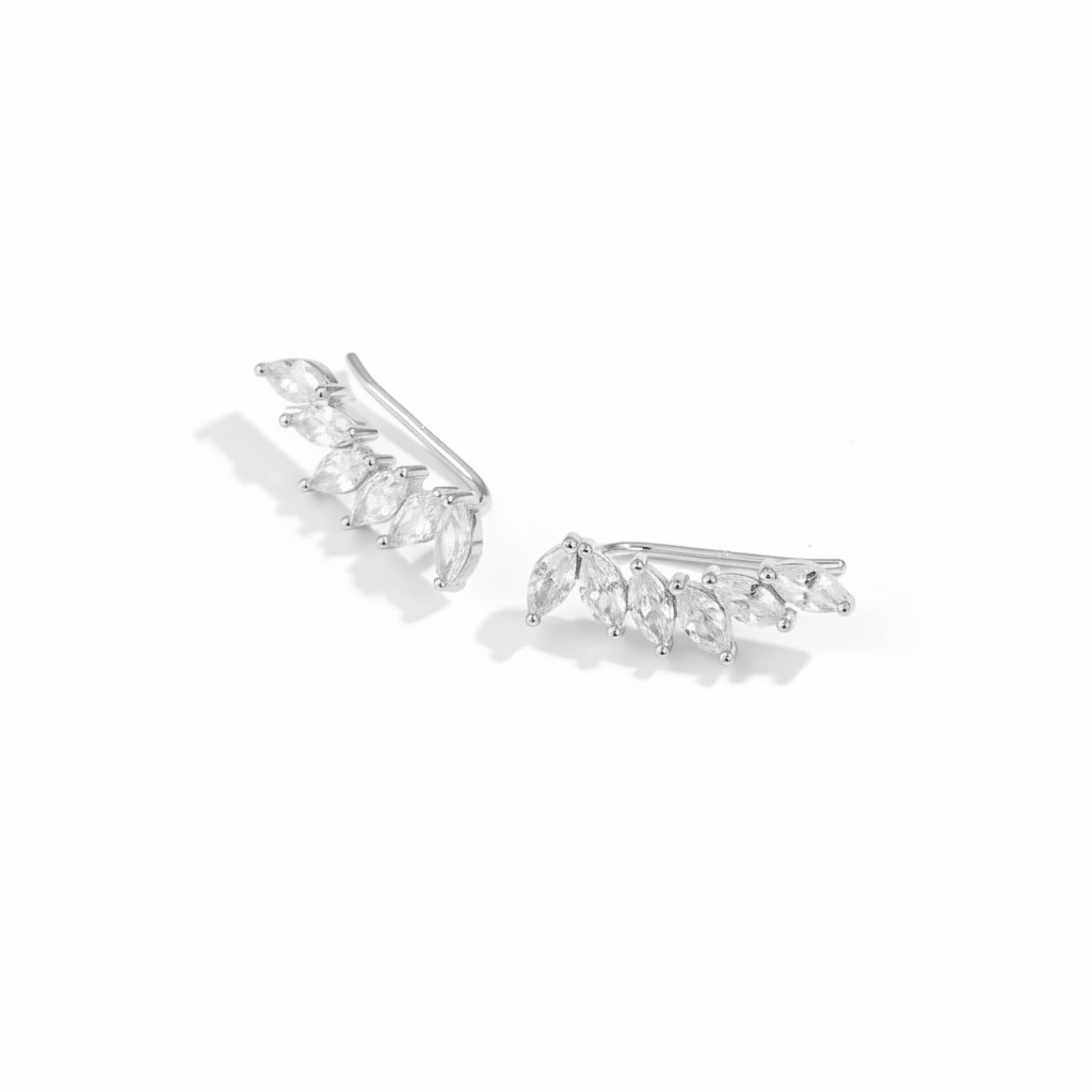 Marquise Crystal Ear Climbers