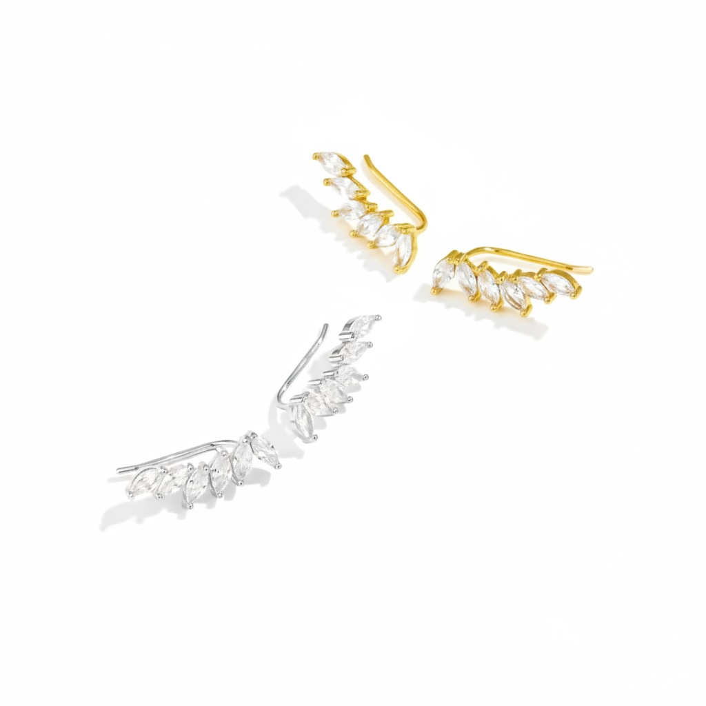 Marquise Crystal Ear Climbers